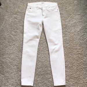 Hudson Midrise Nico white jeans size 27